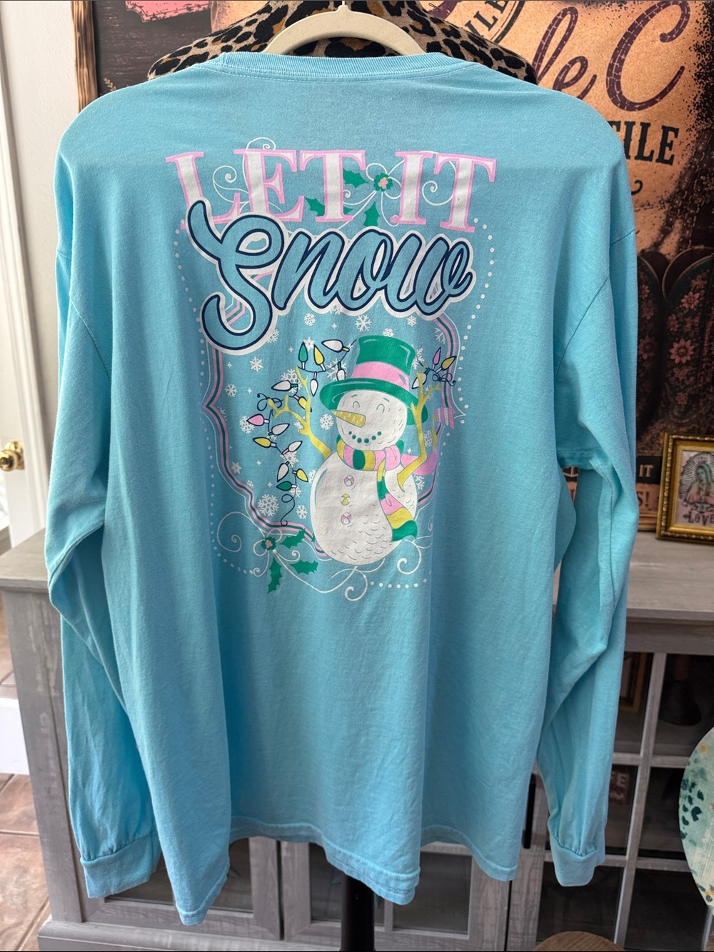 Benny & Belle Let It Snow Long-Sleeve Tee - Sz 1XL